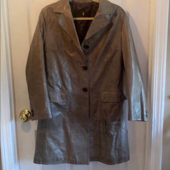 Effegi women’s size M vintage distressed leather coat - Picture 1 of 7